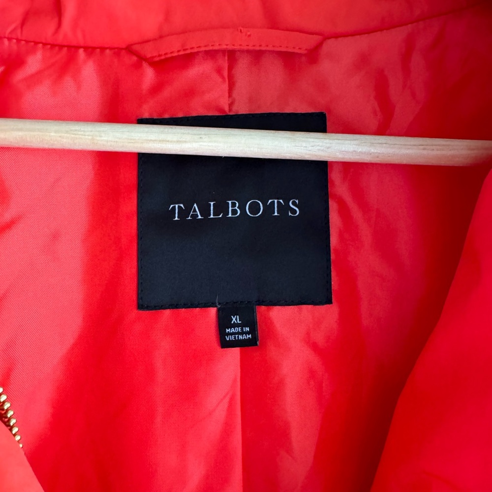 Talbots Quilted Orange Jacket - Picture 3 of 8